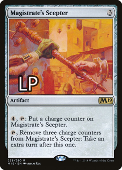 1x Magistrate's Scepter - Core Set 2019 - LP - MTG - Image 1
