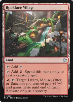 Rockface Village Bloomburrow Normal NM 259 BLB MTG - Image 1