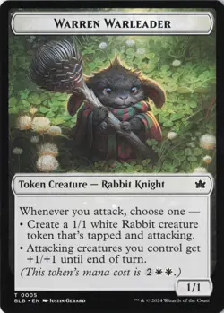 Warren Warleader Token Bloomburrow #05 MTG BLB NM - Image 1