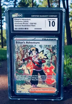 Pokemon Ethan’s Adventure #236/182 SIR: Destined Rivals: CGC Gem Mint 10 🔥 🔥 - Image 1