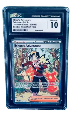 Pokemon Ethan’s Adventure #236/182 SIR: Destined Rivals: CGC Gem Mint 10 🔥 🔥 - Image 2