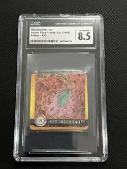1999 Pokemon Action Flipz Premier Edition Nidoran/Nidorino CGC 8.5 - Image 1