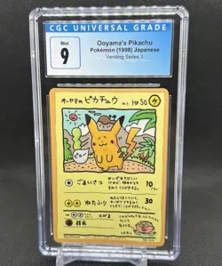 Ooyama's Pikachu Pokemon 1998 Japanese Vending Series 3 III No. 025 CGC 9 Mint - Image 1