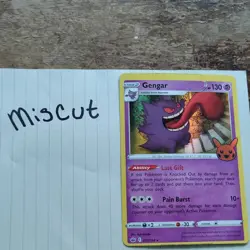 Pokemon Gengar 057/198 Holo Rare Miscut Trick or Trade Booster - Image 1
