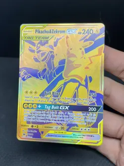 Pikachu & Zekrom GX Tag Team SM248 Promo Sun & Moon Pokemon 2021 - Image 3