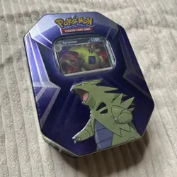 Pokemon TCG Tyranitar Triple Whammy Tin Factory Sealed - Image 2