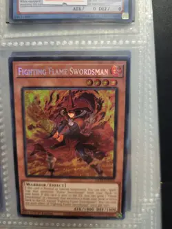 YUGIOH! Fighting Flame Swordsman MP24-EN132 Prismatic Secret Rare 1st Edition NM - Image 1