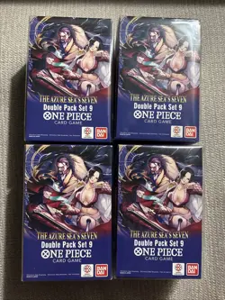 One Piece [OP-14 EB-04] The Azure Sea's Seven Double Pack Set 9 Lot Of 4 Boxes - Image 1