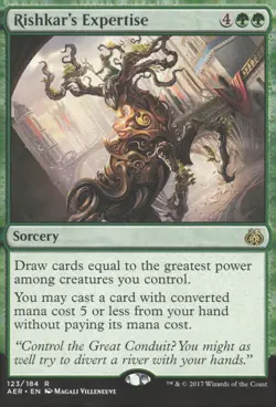 Prerelease Cards #123 Rishkar's Expertise - Image 1
