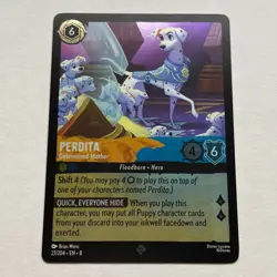 Perdita 27/204 Disney Lorcana Reign of Jafar Super Rare Cold Foil Card NM - Image 1