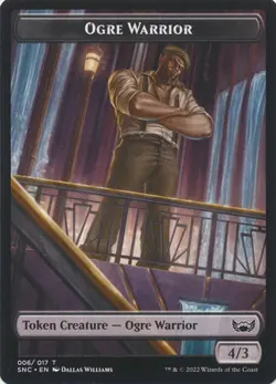 MTG Streets of New Capenna - Angel 3/3 & Ogre Warrior 4/3 [Token] (Foil) - Image 2