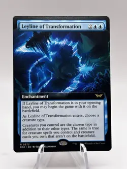 Leyline of Transformation 0372 Extended Art Duskmourn House of Horror DSK MTG NM - Image 1