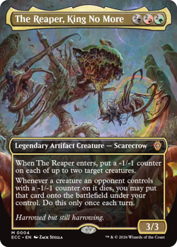 x1 The Reaper, King No More - Borderless M MTG Commander: Lorwyn Eclipsed M/NM, - Image 1