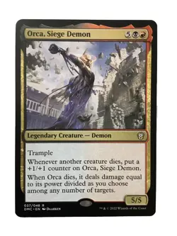 MTG DMC: Orca, Siege Demon (Legendary Creature) Regular Rare 037/048 - Image 1