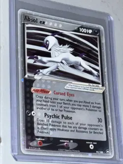 Pokemon TCG Absol EX 92/108 2007 Power Keepers Holo Card - Image 4