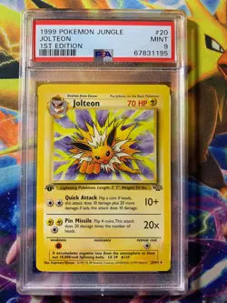 POKEMON 1999 1ST EDITION JUNGLE JOLTRON #20 NON HOLO PSA MINT 9 - Image 1