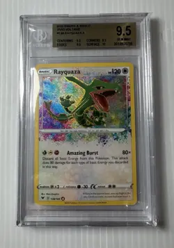 Pokemon SWSH Vivid Voltage Rayquaza 138/185 BGS 9.5 Amazing Rare Holo 2020 - Image 1