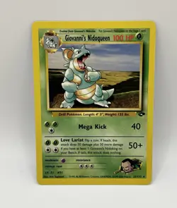 Giovanni's Nidoqueen - 23/132 - Rare Unlimited Gym Challenge - Pokemon TCG WOTC - Image 1