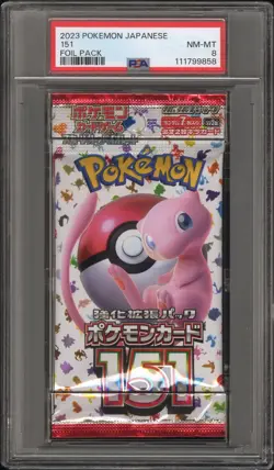PSA 8 Foil Pack 151 Japanese Mew POKEMON - Image 1