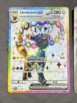 Pokemon Umbreon ex 176 Scarlet & Violet Black Star Promo + Bonus Master Ball - Image 2