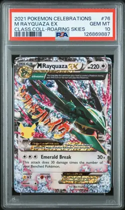 PSA 10 M Rayquaza EX 76/108 Celebrations Classic Collection Holo Promo POKEMON - Image 1