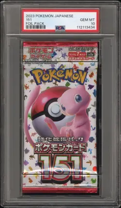 PSA 10 Foil Pack 151 Japanese Mew POKEMON - Image 1