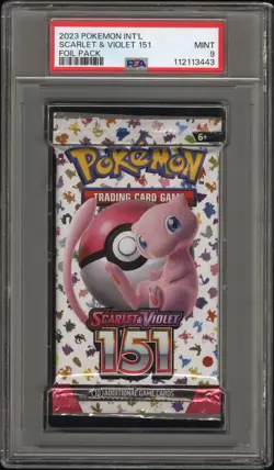 PSA 9 Foil Pack Int'l Scarlet & Violet 151 Mew POKEMON - Image 1