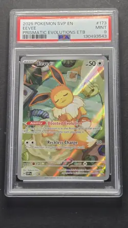 PSA 9 Eevee SVP EN 173 Black Star Promo Pokemon 2025 - Image 1