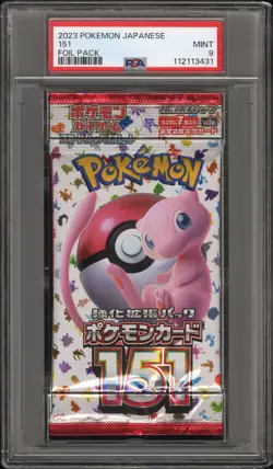 PSA 9 Foil Pack 151 Japanese Mew POKEMON - Image 1