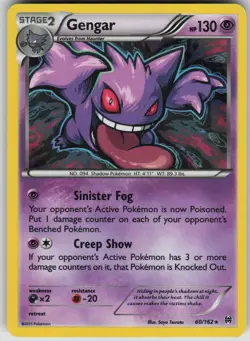 Pokemon TCG Gengar Holo Rare XY - BREAKthrough 60/162 - Image 1