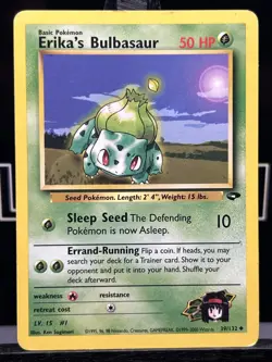 Pokemon TCG - Erika's Bulbasaur 39/132 Gym Challenge Regular Uncommon LP - Image 3