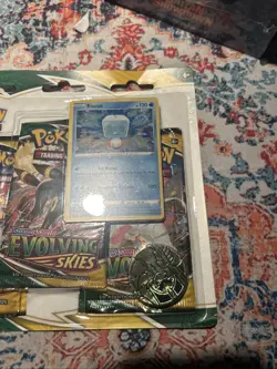 POKEMON SWORD SHIELD EVOLVING SKIES 3-PACK Blister BOOSTER EISCUE 🌀 Swirl PROMO - Image 5