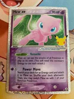 Pokemon TCG Mew ex 88/92 - Celebrations: Classic Collection NM - Image 1