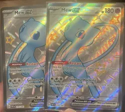 2X Pokemon TCG Mew EX 216/091 Paldean Fates Full Art Shiny Ultra Rare NM - Image 1