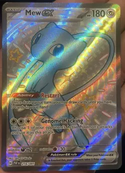 2X Pokemon TCG Mew EX 216/091 Paldean Fates Full Art Shiny Ultra Rare NM - Image 4