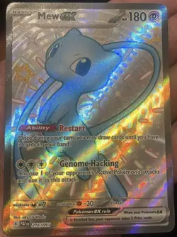 2X Pokemon TCG Mew EX 216/091 Paldean Fates Full Art Shiny Ultra Rare NM - Image 5