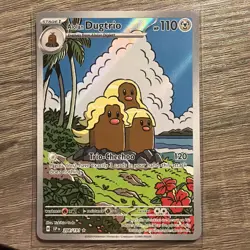 Pokemon TCG - Alolan Dugtrio 208/191 Illustration Rare Surging Sparks - NM - Image 1