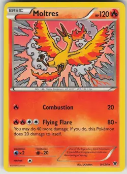 Pokemon TCG Moltres Rare XY - Fates Collide 9/124 - Image 1