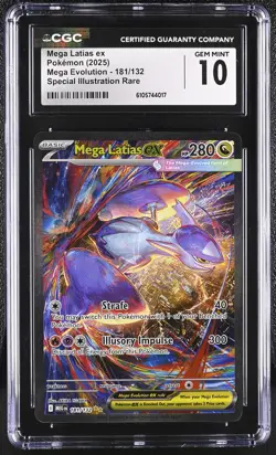 CGC 10 Mega Latias EX 181/132 Mega Evolution Special Illustration Rare POKEMON - Image 1