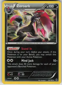 Pokemon TCG Zoroark Holo Rare XY - BREAKthrough 91/162 - Image 1