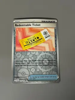 Pokemon TCG Journey Together - Redeemable Ticket 156/159 Reverse Holo NM - Image 1