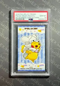 Pokemon PSA 10 Poncho-Wearing Pikachu Altaria MC Business XY Promo 2016 Japanese - Image 2