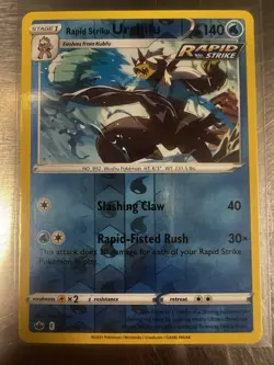 Rapid Strike Urshifu 044/198 Reverse Holo Chilling Reign Pokemon TCG - Image 1