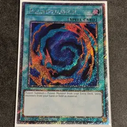 YUGIOH POLYMERIZATION PLATINUM SECRET RARE 1ST NM RA02-EN047 - Image 1