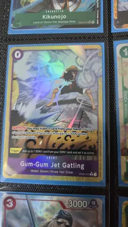 One Piece CCG OP03-072 Gum-Gum Jet Gatling Nm/mint AA Alt Art - Image 1