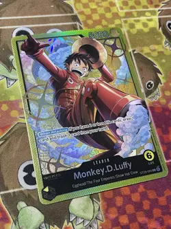 Monkey.D.Luffy ST29-001 NM Yellow Leader One Piece TCG - Image 2