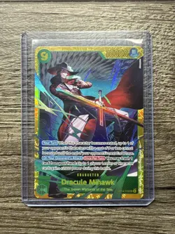 One Piece CCG Op14-119 Dracule Mihawk Secret Rare Foil NM Pack Fresh English - Image 1