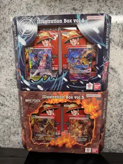 One Piece Card Game Illustration Box Vol. 5 & Vol. 6 Bundle SEALED Bandai - Image 1