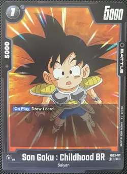 Dragon Ball Super:l Card Game Raging Roar Son Goku : Childhood BR FB03-112 DBZ - Image 1
