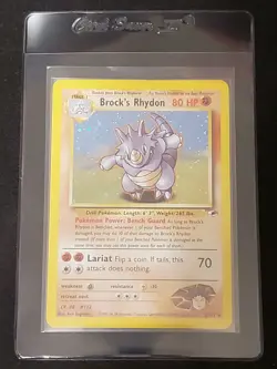 Brock's Rhydon - 2/132 - Gym Heroes Unlimited - Pokemon Card - LP - Image 1